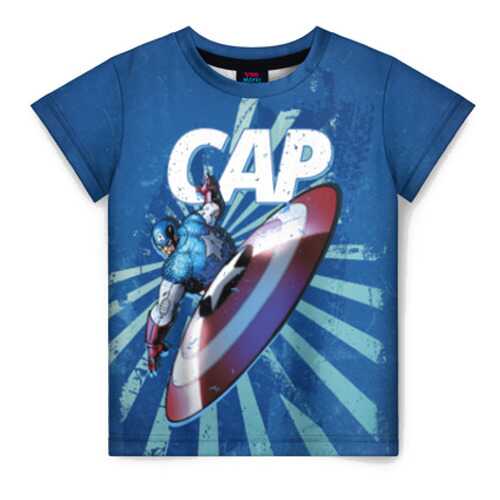 Детская футболка 3D Captain America размер 104 в Детский мир