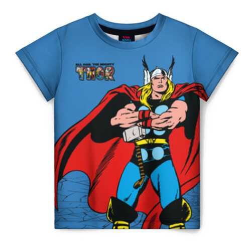 Детская футболка ВсеМайки 3D All hail the mighty Thor, р. 164 в Детский мир