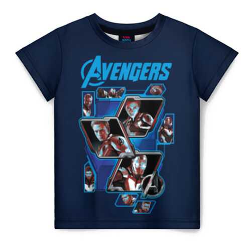 Детская футболка ВсеМайки 3D AVENGERS, размер 128 в Детский мир