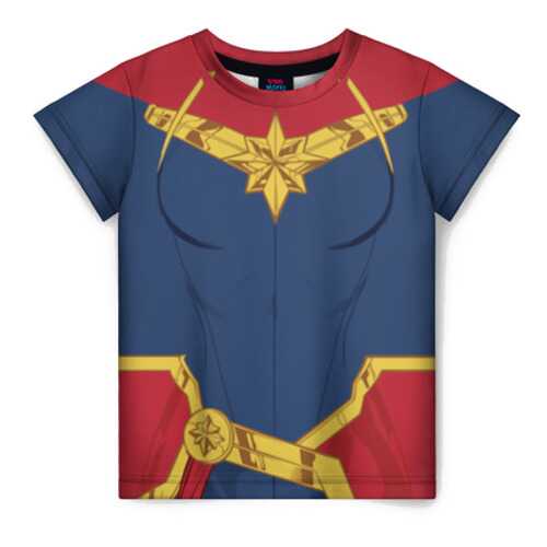 Детская футболка ВсеМайки 3D Capitan Marve costume, р. 128 в Детский мир