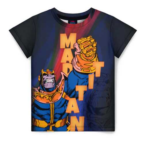 Детская футболка ВсеМайки 3D Mad Titan, размер 128 в Детский мир