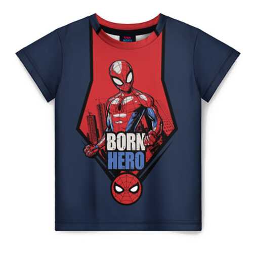 Детская футболка ВсеМайки 3D Spider-man born hero, размер 164 в Детский мир