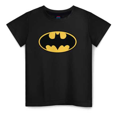 Детская футболка ВсеМайки Batman logo хлопок, р. 128 в Детский мир