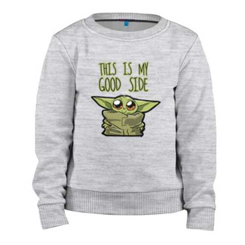 Детский свитшот ВсеМайки Child Yoda, р. 164 в Детский мир