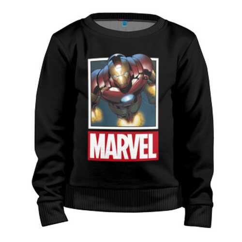 Детский свитшот ВсеМайки Iron Man хлопок, размер 98 в Детский мир