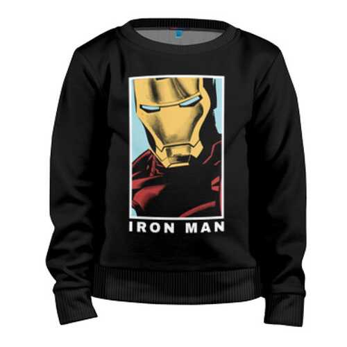Детский свитшот ВсеМайки IRON MAN poster, р. 128 в Детский мир