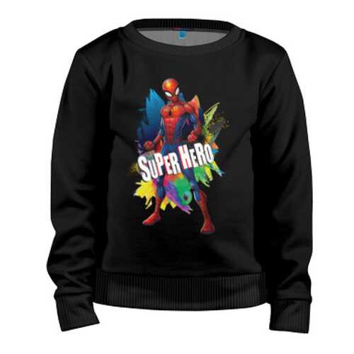 Детский свитшот ВсеМайки Spider-Man Super Hero, р. 152 в Детский мир