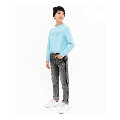 Джинсы для мальчиков Button Blue, цв. серый, р-р 122 в Детский мир