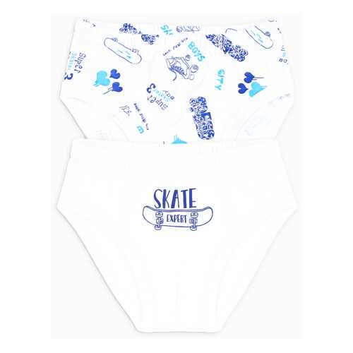 Комплект Трусы для мальчика SET Веселый малыш 2817 set К Суперскейтер, белый р.92 в Детский мир