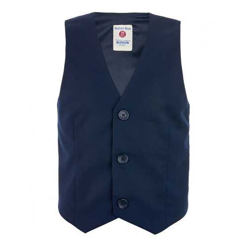 Жилет для мальчиков Button Blue, цв. синий, р.140 в Детский мир