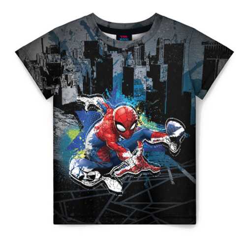 Детская футболка ВсеМайки 3D Spider-man over the city, р. 86 в Детский мир