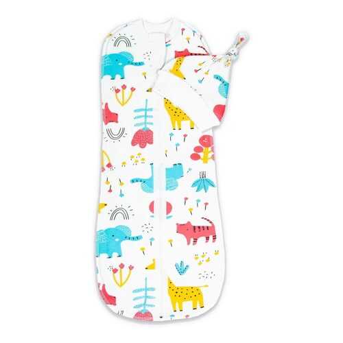 Пеленка-кокон с шапочкой Amarobaby Soft Hugs Зоопарк, р. 68-74 в Детский мир
