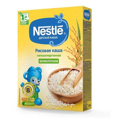 Каша безмолочная Nestle Рисовая гипоаллергенная с 4 мес. 200 г в Детский мир
