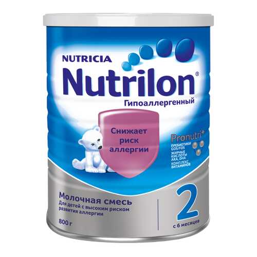 Молочная смесь Nutrilon Гипоаллергенный 2 от 6 до 12 мес. 800 г в Детский мир