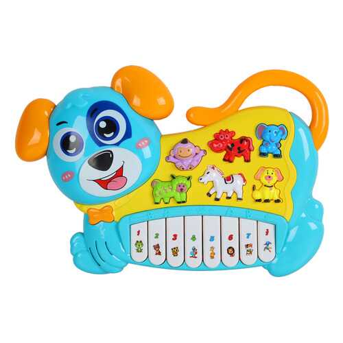 Пианино обучающее ТМ Smart Baby Собака цвет голубой, 42 звука, мелодии, стихи JB0333400 в Детский мир