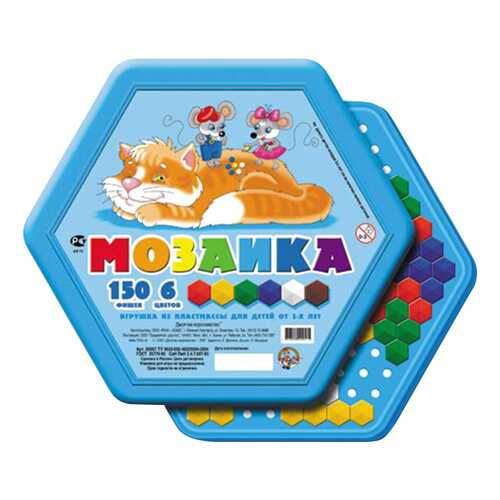 Шестигранная мозаика 150 деталей Тридевятое царство 00957 в Детский мир