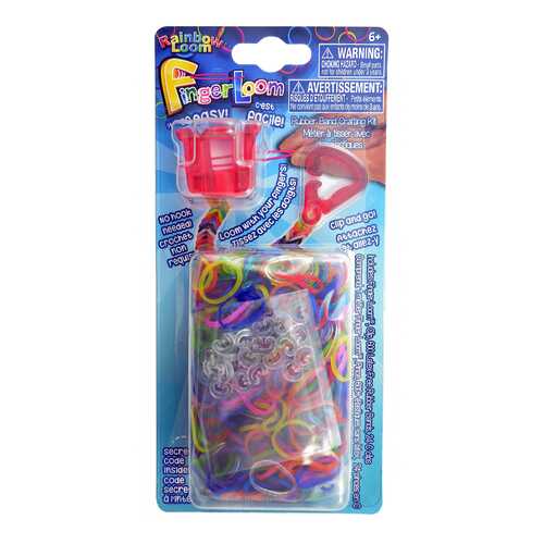 Плетение из резинок Rainbow Loom Фингер Лум красный в Детский мир