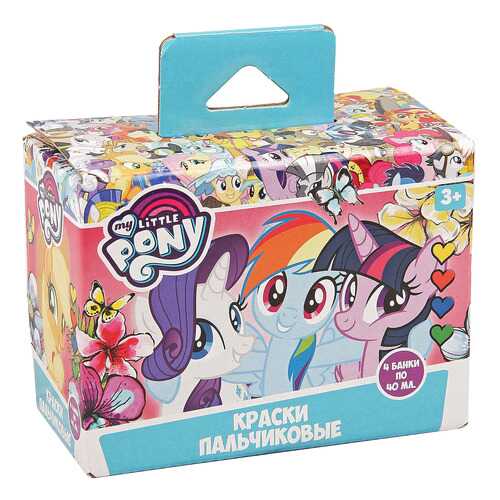 Краски пальчиковые Centrum My Little Pony 4 цвета по 40 мл в Детский мир