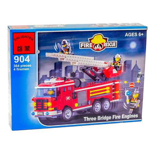 Конструктор Brick Пожарная команда 364 детали BRICK904 в Детский мир