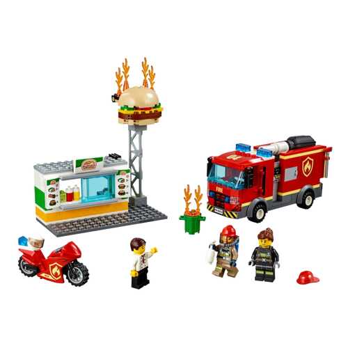Конструктор LEGO City 60214 Пожар в бургер-кафе в Детский мир