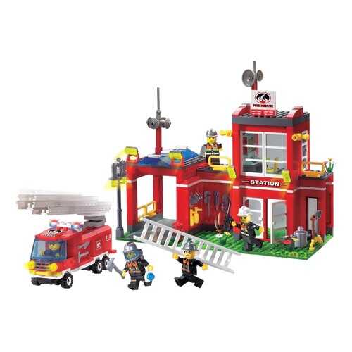 Конструктор пластиковый Brick Пожарная часть в Детский мир