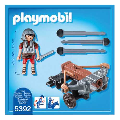 Игровой набор Playmobil PLAYMOBIL Римляне и Египтяне: Легионер с Баллистой в Детский мир