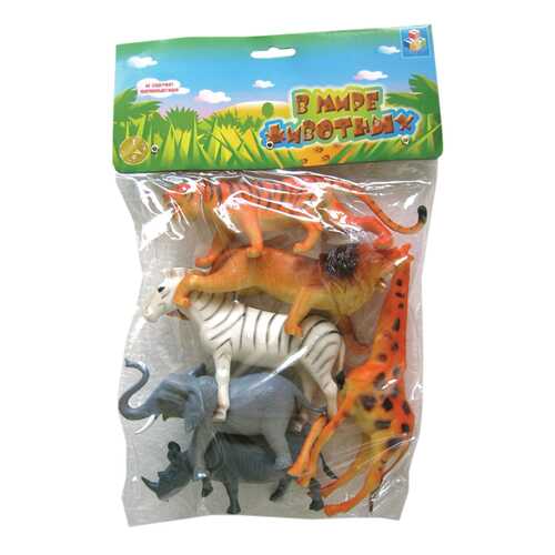 Игровой набор животных 1TOY В мире животных 6 шт. в Детский мир