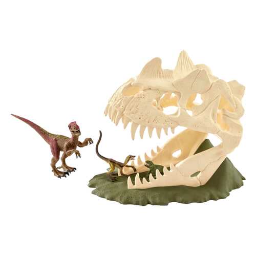 Schleich Игровой набор Schleich Череп ловушка с Велоцирапторами 42348 в Детский мир