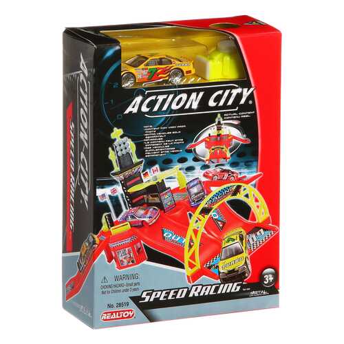 Автотрек RealToy Автодром с 1 машинкой в Детский мир