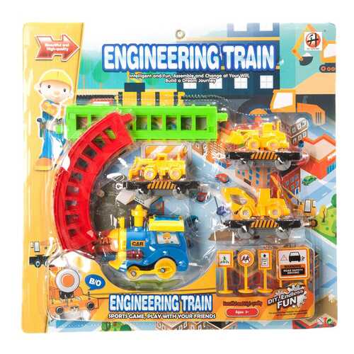 Железная дорога с техникой Engineering Train Gratwest Б79710 в Детский мир