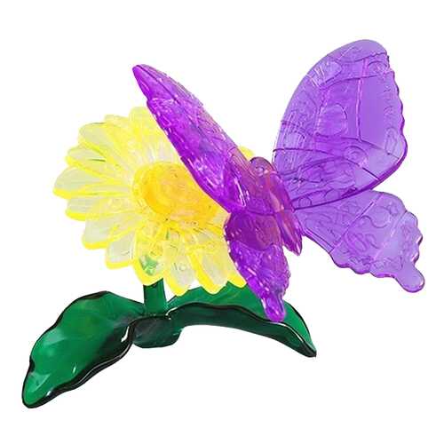 Головоломка Crystal Puzzle Бабочка фиолетовая 90222 в Детский мир