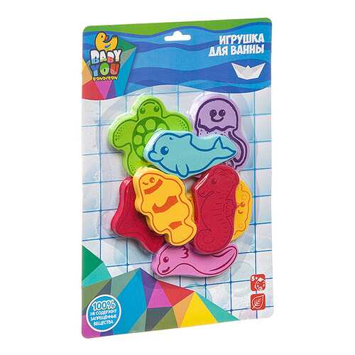 Игровой набор для купания Bondibon Морские обитатели в Детский мир