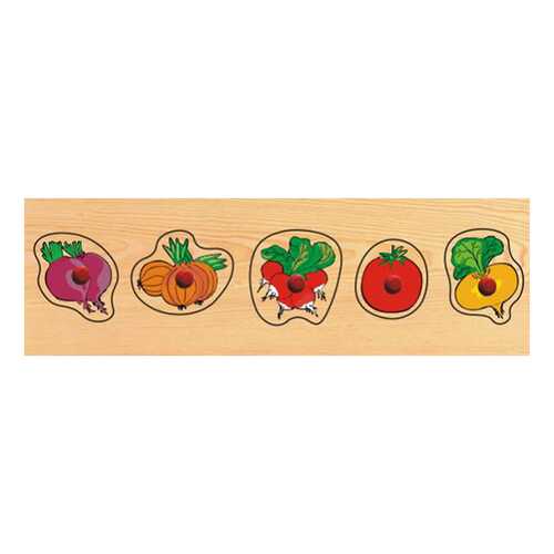 Рамка-вкладыш Wooden Toys Овощи мал в Детский мир