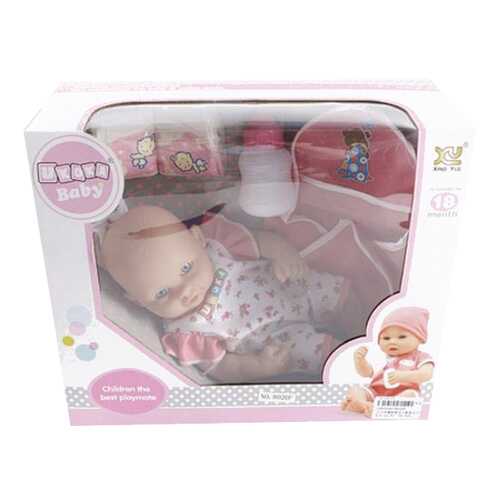 Пупс Shantou Gepai Ukoka baby в розовом костюме в Детский мир