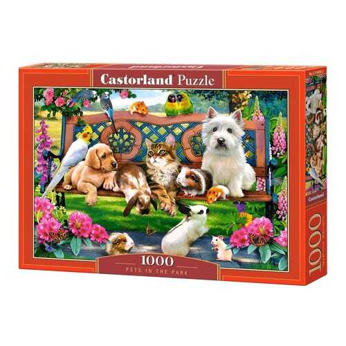 Пазл Castorland 1000 деталей Домашние животные в парке C-104406 в Детский мир