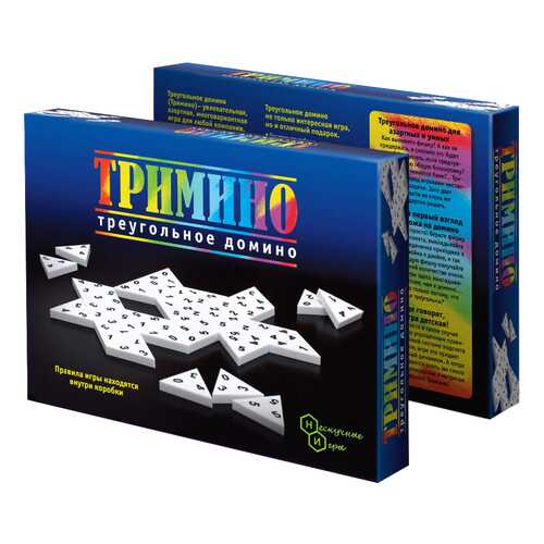 Семейная настольная игра Бэмби Тримино треугольное домино 7059 в Детский мир