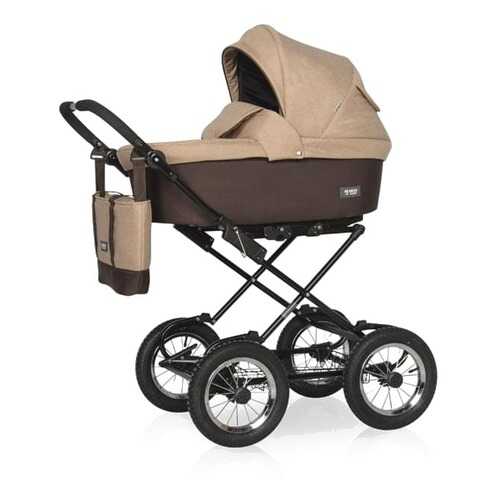 Коляска 2 в 1 Riko Basic Bella Classic 07 коричневый-бежевый в Детский мир
