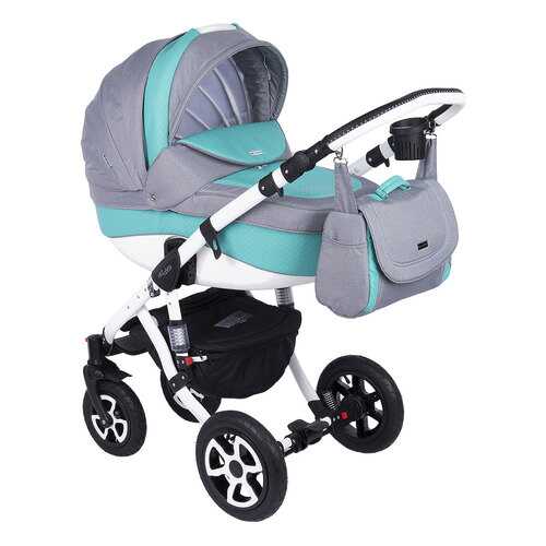Коляска 3 в 1 Adamex Barletta Eco Green Grey в Детский мир