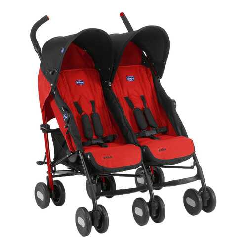 Коляска для двойни и погодок Chicco Echo Twin Garnet в Детский мир