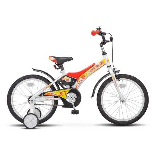 Велосипед Stels Jet 18 2018 One Size бело-красный в Детский мир