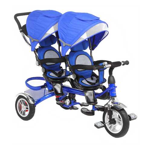 Велосипед трехколесный Capella Twist Trike 360 для двойни синий в Детский мир