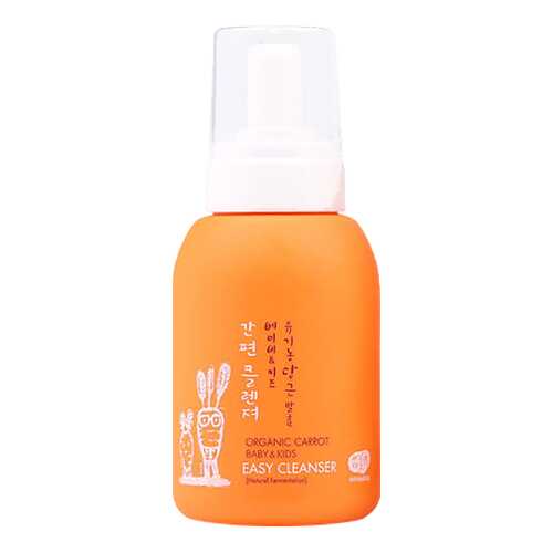Детская пенка для купания Whamisa Organic Carrot Baby & Kids Easy Cleanser 300 мл в Детский мир