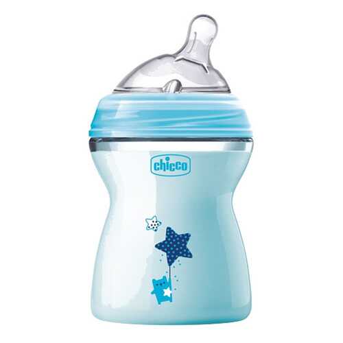 Детская бутылочка Bebek Natural Feeling 250 мл голубая в Детский мир