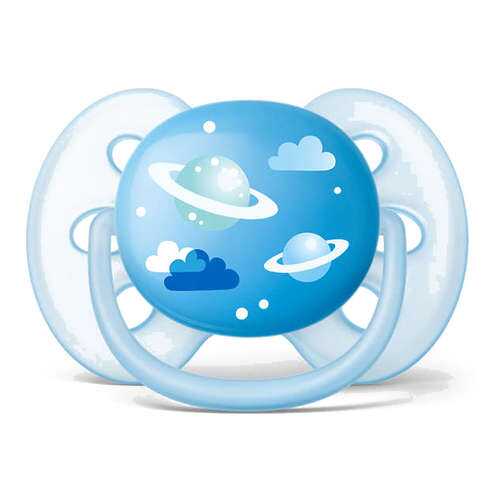 Пустышка Philips Avent Ultra Soft SCF52812 Космос 1 шт 6-18 мес. для мальчика в Детский мир