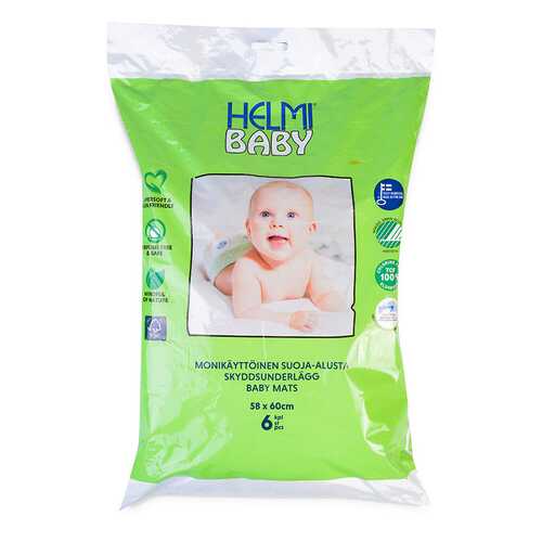 Пеленки детские Helmi Baby 58x60 см, 6 шт. в Детский мир