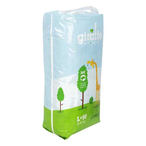 Подгузники-трусики Lovular GIRAFFE L 9-14 кг. 50 шт в Детский мир