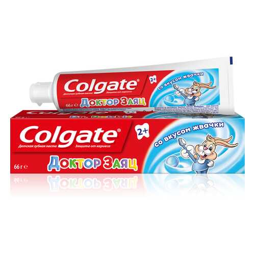 Детская зубная паста Colgate-Palmolive Доктор Заяц вкус жвачки 50 мл в Детский мир
