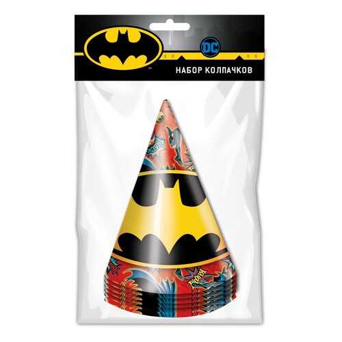Набор праздничных колпачков ND Play Batman, 6 шт в Детский мир