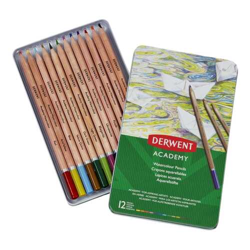 Карандаши цветные Derwent Academy 2301941 12 шт в Детский мир