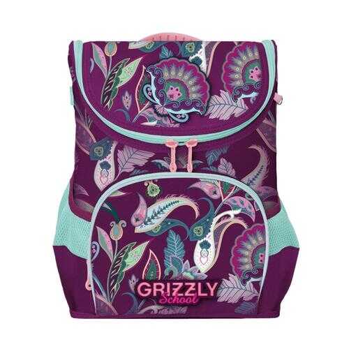 Школьный ранец Grizzly для девочки, фиолетовый в Детский мир